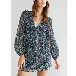 Long sleeve Mini Sun Dress